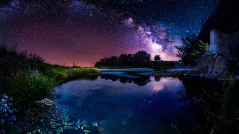 Milky Way Reflections Wallpapers Wallpapers Hd