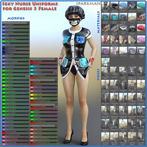 Sexy Nurse Uniform For Genesis 3 Females 3d Figure Assets Sparkman