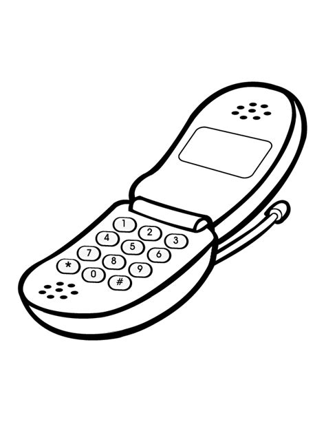 Cell Phone Coloring Page Coloring Home