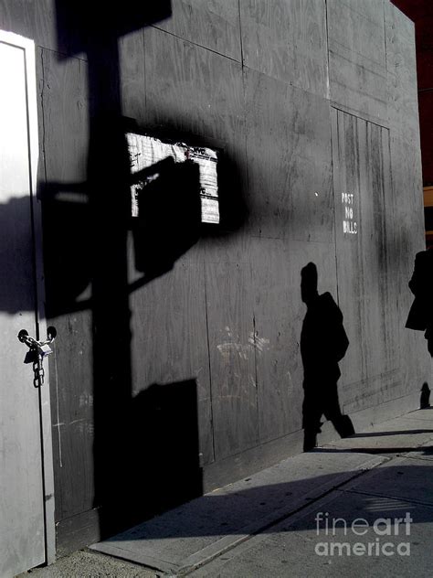 Shadow Man Photograph By Miriam Danar Pixels