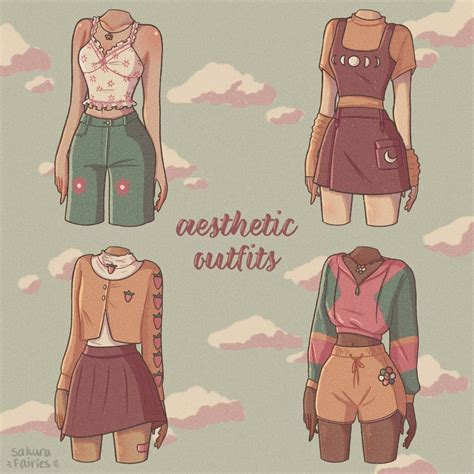 Aesthetic Outfits In 2021 Drawing Outfit Ideas Drawing Clothes