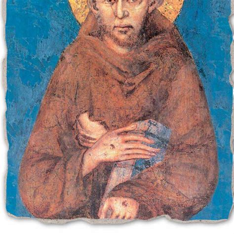 Saint Francis Of Assisi By Cimabue Hand Painted Fresco
