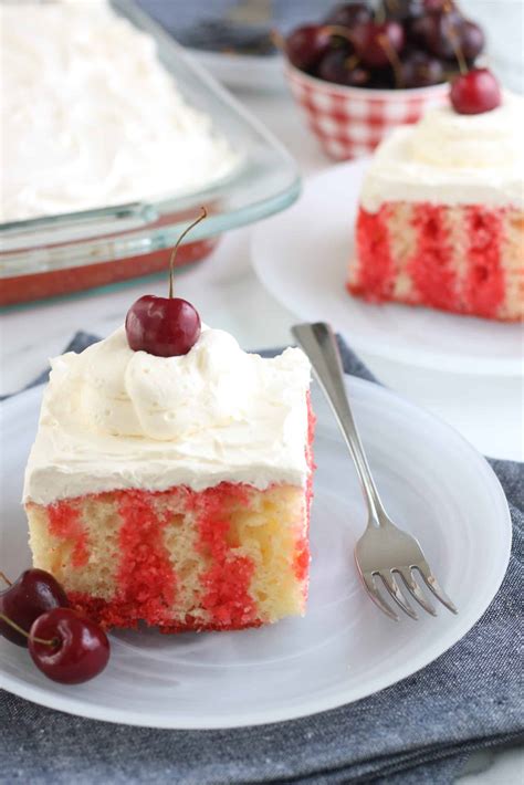 cherry poke cake hoosier homemade