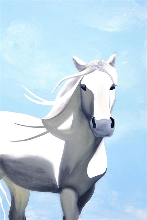 Leslie Anne Webb Knight Of Dreams White Horse For Sale At 1stdibs