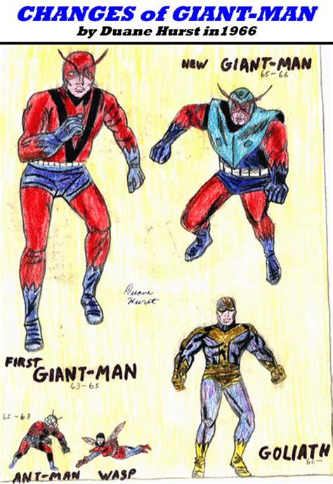 Marvel Comics Art By Duane Hurst Ant Man Giant Man