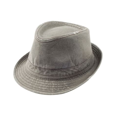Wholesale Washed Fedora Hat Wdistressed Look Fedora Hats Fashion