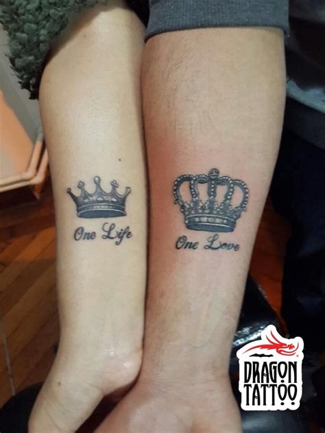 Crown Tattoo Queen Tattoo King Tattoo Lover Tattoo Aşk Dövmesi