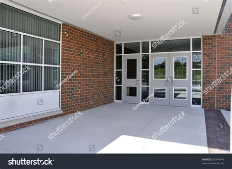Several Entry Doors For A Modern School Stock Photo 37540348 Shutterstock
