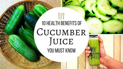 Benefits Of Cucumbers Juice 10 Health Benefits Of Cucumber You Must Know Youtubema