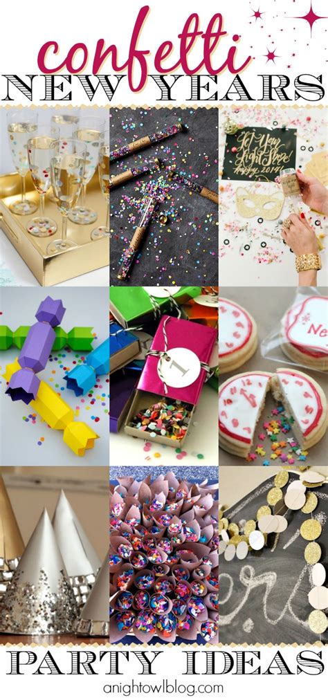 So, let's bring it back to life. Confetti New Years Eve Party Ideas | A Night Owl Blog