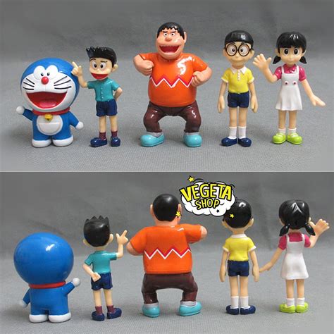 Mô Hình Doraemon Trọn Bộ 5 Mô Hình Nobita Jaian Suneo Shizuka