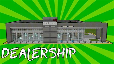 Minecraft How To Build A Car Dealership In Minecraft McLaren Minecraft Car Dealership