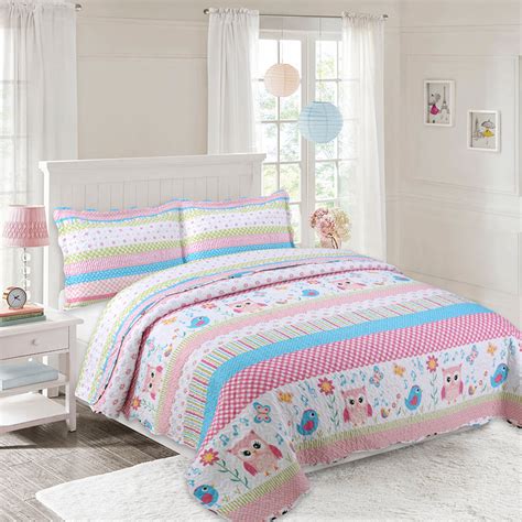 Even it is important to choose the cribs based on the color of the room so that it suites the room appropriately and using that you can convert daybeds, full size beds or even the toddler beds. MarCielo 3 Piece Kids Bedspread Quilts Set Throw Blanket ...