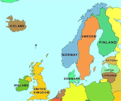 Narrower definitions may describe northern europe as being roughly north of the southern coast of the baltic sea. Map Of Northern Europe | Map of Northern Europe | My heritage& pride | Pinterest | Europe, It is ...