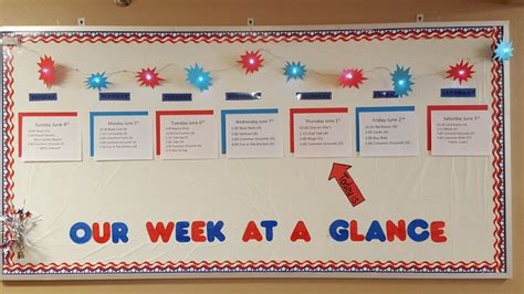 Bulletin Board Labor Day 4th Of July Themed For Nursing Home Use
