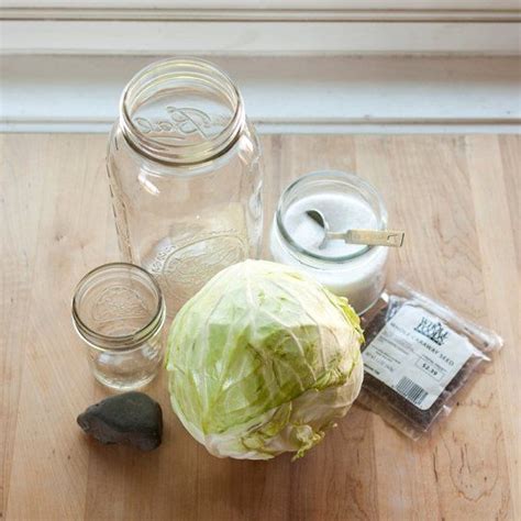 How To Make Homemade Sauerkraut In A Mason Jar Recipe Homemade