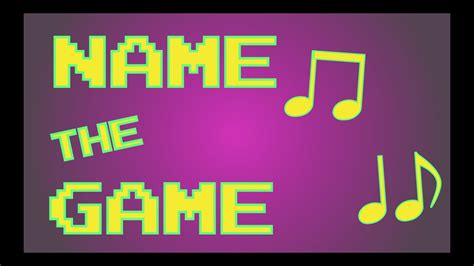 Name The Game Video Game Trivia Youtube