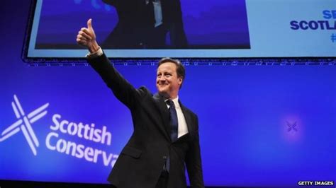 Scottish Tory Conference David Cameron Slams Weak And Spineless Labour Bbc News