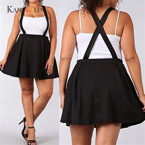 kancoold women s skirts girl women sexy skirts black plus size s 5xl loose strap pure color