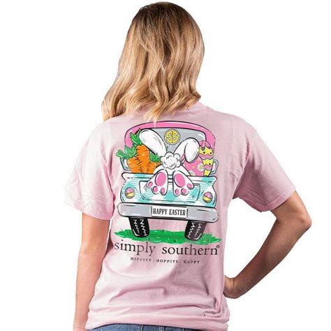 Simply Southern Preppy Happy Easter Bunny T Shirt Corethermax
