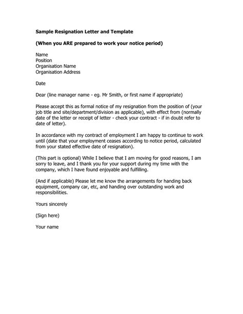 Resignation Letter Template Download Free Documents For Pdf Word And