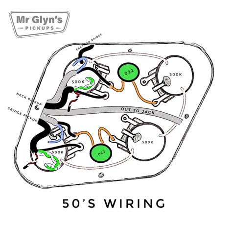 50s Wiring Diagram For Les Paul By Mr Glyns Pickups