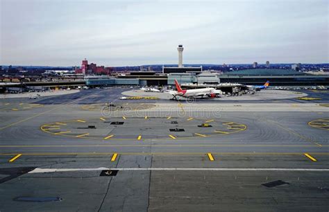 Aerial View Of The Newark Liberty International Airport Editorial Image