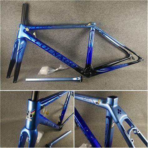 Blue Black T1100 UD Glossy Colnago C64 Carbon Road Frame Bicycle
