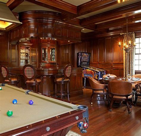 Rs Granoff Architects Pc Man Cave Home Bar Pool Table Room