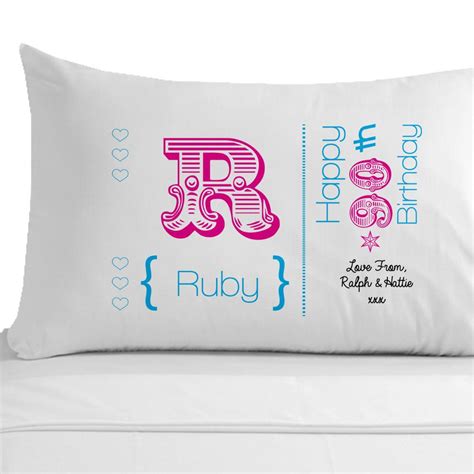Gift her a whole day of joy and luxury. Womens Personalised 60th birthday pillowcase, Unique 60th ...