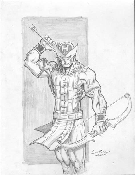 Hawkeye Sketch By C Crain On Deviantart