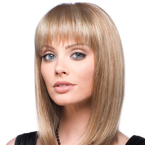 Buy Emmor Natural Blonde Human Hair Blend Wigs For Women And Ladyshoulder Length Bob Wig Blend