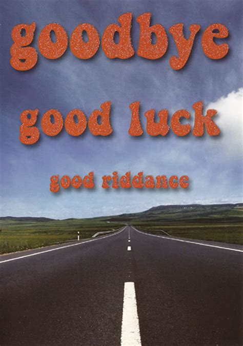 Goodbye Good Luck Good Riddance Goodbye Card Uk Kitchen