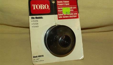 Toro Electric Trimmer Prewound Spool #88175 30'-.065" Fits 51256 51326
