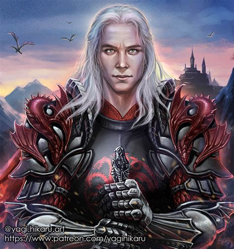 House targaryen of dragonstone is a noble family of valyrian descent who once ruled the seven kingdoms of westeros. Rhaegar Targaryen Game of Thrones by yagihikaru on ...
