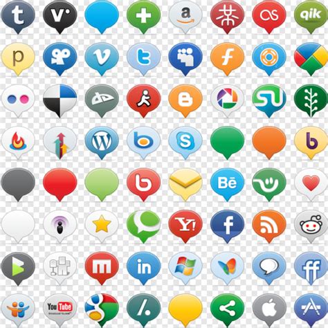 Social Media Buttons Free Icon Library