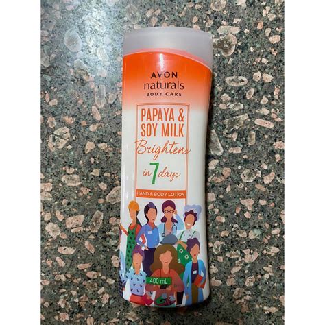 Avon Naturals Papaya And Soy Milk 400ml Shopee Philippines