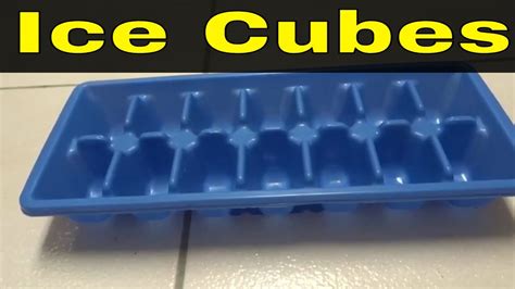 How To Make Ice Cubes With An Ice Cube Tray Full Tutorial Youtube