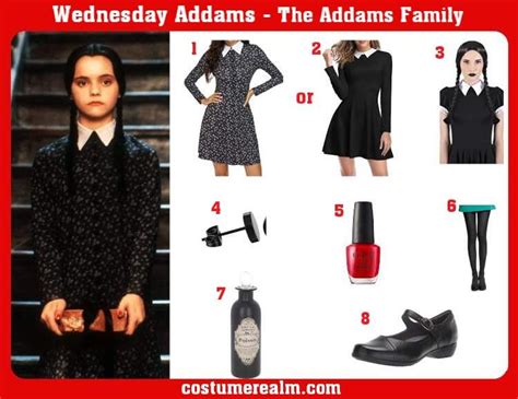 Wednesday Addams Costume Makeup Wednesday Adams Costume Wednesday
