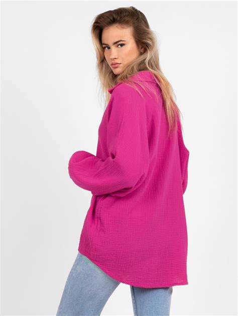 Mousseline Blouse Pink Oversized Pink Blouse In 2022