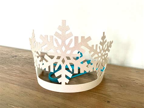 Snowflake Crown Frozen Party Crown Winter Wonderland Etsy Uk