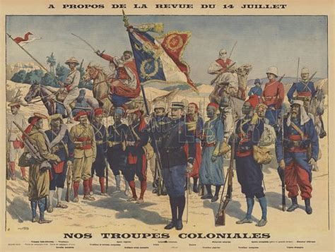 Colonial Soldiers Of The French Army Stock Image Look And Learn