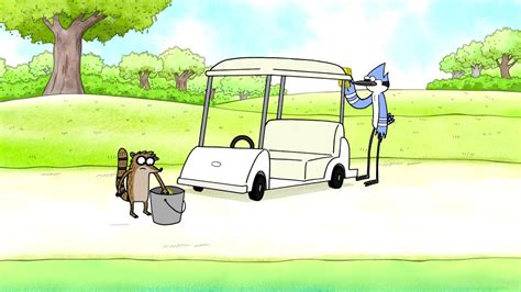 Regular Show Mordecai And Rigby Try To Do Work At The Park Youtube