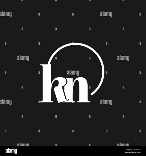 kn logo initials monogram with circular lines minimalist and clean logo design simple but