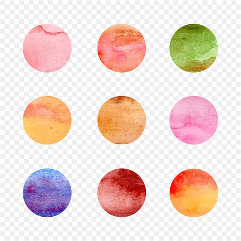 Abstract Collection Vector Png Images Abstract Watercolor Circle