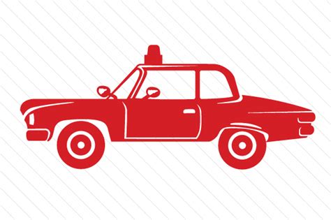 Red Police Car Svg Cut Files Free Download Red Police Car Svg Cut