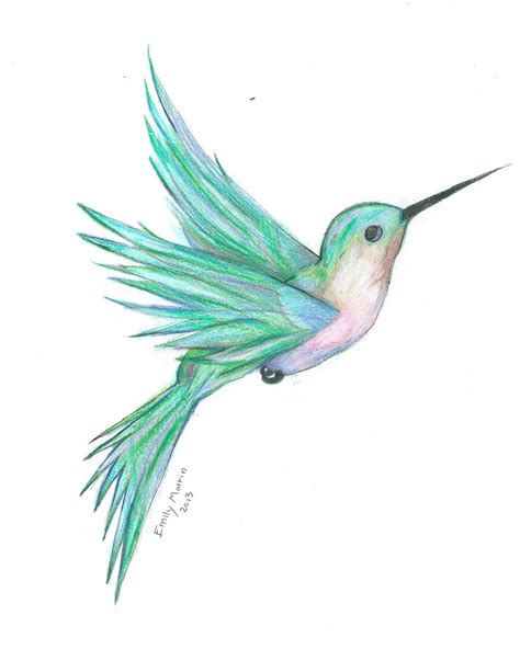 Hummingbird Art Drawing Watercolor Hummingbird Watercolor Bird