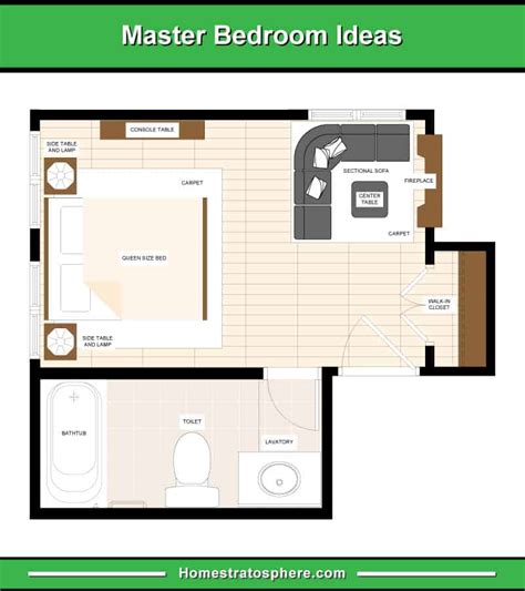13 Primary Bedroom Floor Plans Computer Layout Drawings