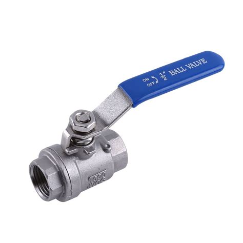 12 Npt 2 Way Rotary Lever Full Port Ball Valve Stainless Steel 304 Two Pieces Ball Valve