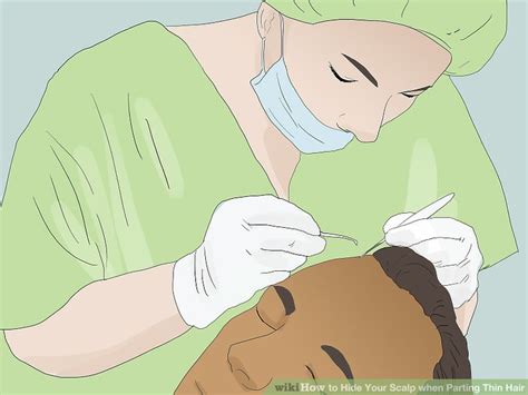 3 Ways to Hide Your Scalp when Parting Thin Hair - wikiHow